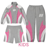 *KIDS* - Pink Stone - State Track Bundle (Jacket Pants Shorts)