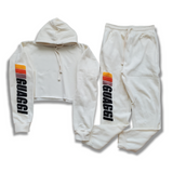 Womens Crop/Adult RUNit Up Jogger Suit - Off White